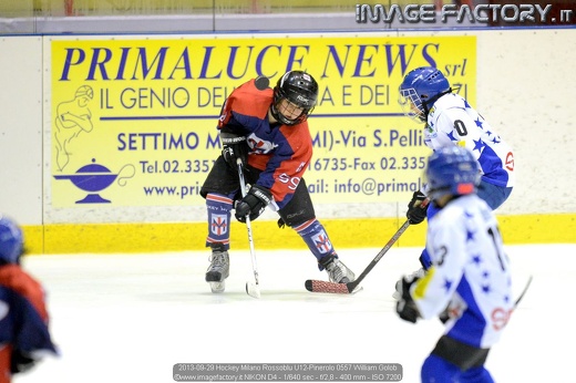2013-09-29 Hockey Milano Rossoblu U12-Pinerolo 0557 William Golob